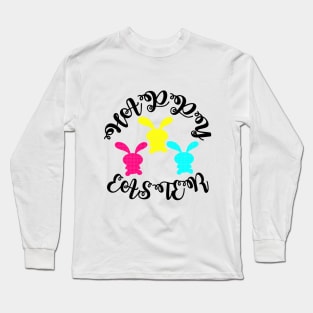 Bunnies Wishing Easter Long Sleeve T-Shirt